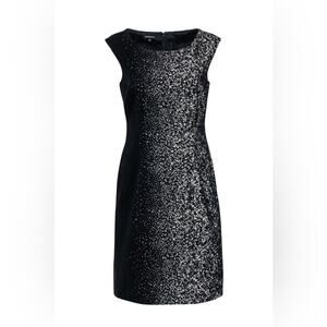 Lafayette 148 Wool Blend Ombre Speckled Dress Size 6